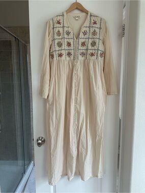 April Cornell Embroidered Nightgown Dress
